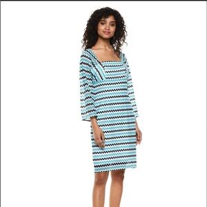 TRINA TURK Womens Dress Crochet Chevron Lace Multi Colorblock 14